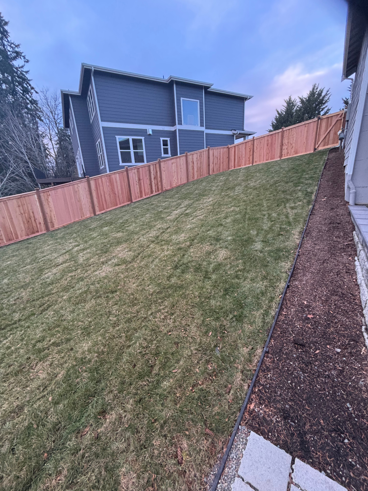 Hillside Privacy Fence